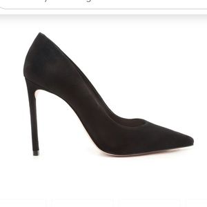 Schutz Black Suede Pumps